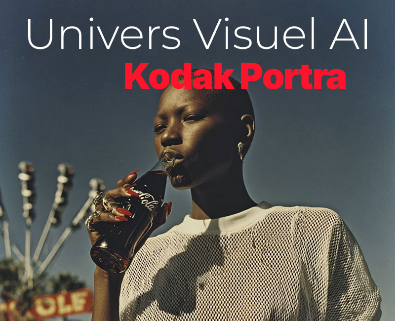 Shooting photo AI Midjourney style Kodak Portra – coca portrait