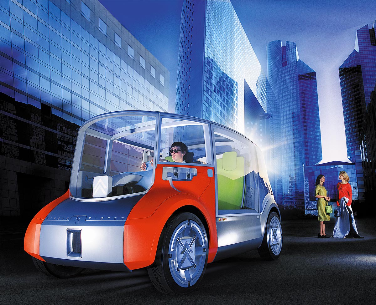 Création des visuels du prototype du nouveau concept car Osmose pour Citroën par les Studio Laudator