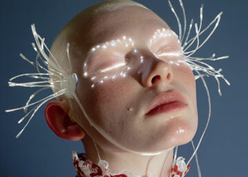 Portrait conceptuel illustrant Comet Perplexity, navigateur IA gratuit, par Studio Laudator.