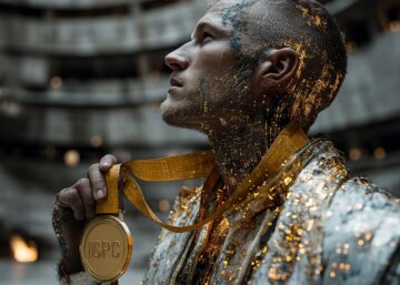 Vainqueur brandissant la médaille ICPC aux JO du code 2025
